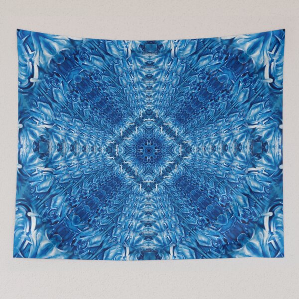 Item preview, Velvet Splash bloom blue ocean waves pattern 1 designed and sold by bryansteward.