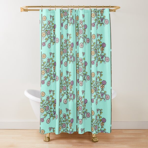 Item preview, Flowers Glow Up - Aquamarine designed and sold by BumbleChynxBee.