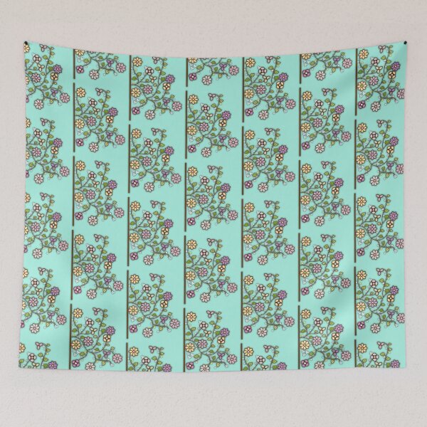 Item preview, Flowers Glow Up - Aquamarine designed and sold by BumbleChynxBee.