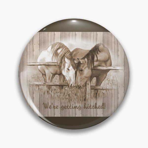 Item preview, We're Getting Hitched, Horses Nuzzling, Pencil Art, Wedding designed and sold by JoyfulWhimsy.