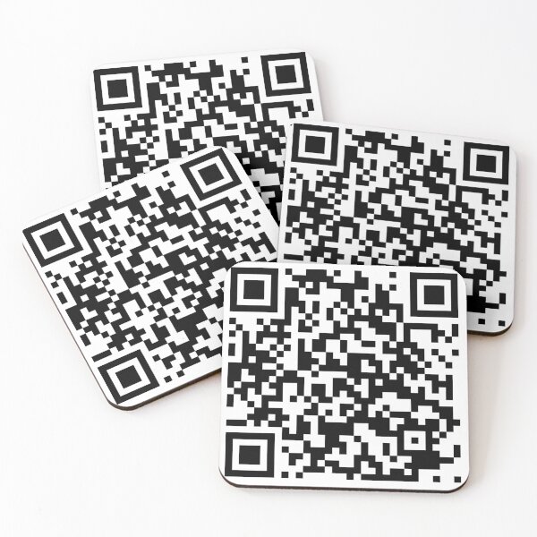 Item preview, rickroll qr code sticker designed and sold by bone  apart.