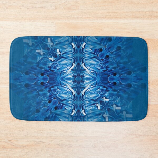 Item preview, Blue Velvet Splash star mandala water ocean waves pattern  designed and sold by bryansteward.