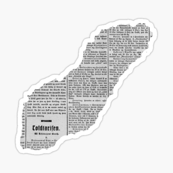 Aesthetic Cool Newspaper Sticker For Sale By Boredlonsok Redbubble