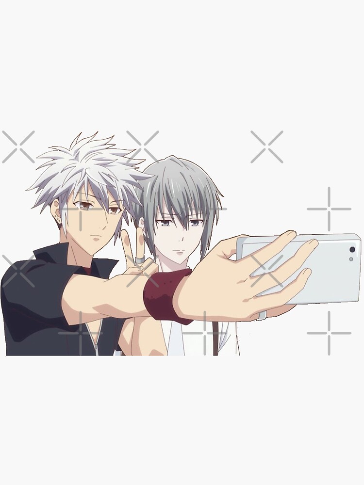 "Yuki x Hatsuharu Selfie" Sticker for Sale by lilmars Redbubble