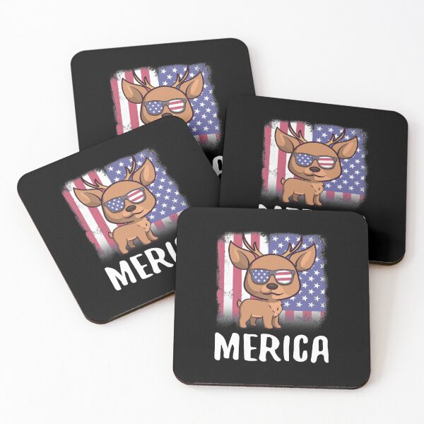 Item preview, Merica Deer USA American Flag designed and sold by fatamyfan1.