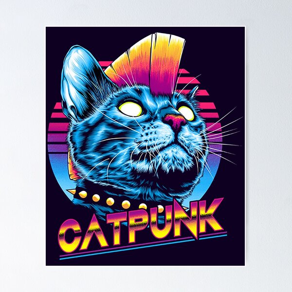Artikel-Vorschau von Cat Punk, designt und verkauft von ozumdesigns.