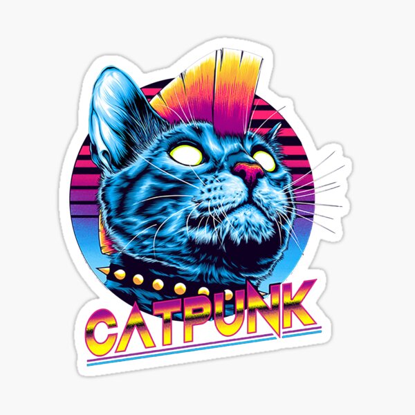 Artikel-Vorschau von Cat Punk, designt und verkauft von ozumdesigns.