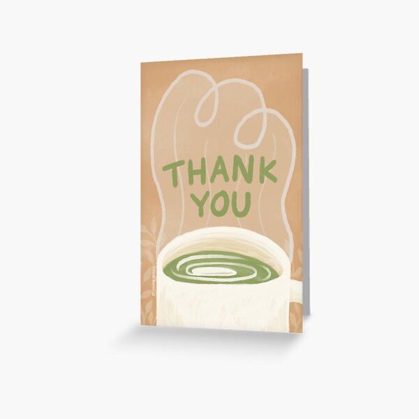 Thank You Matcha Greeting Card