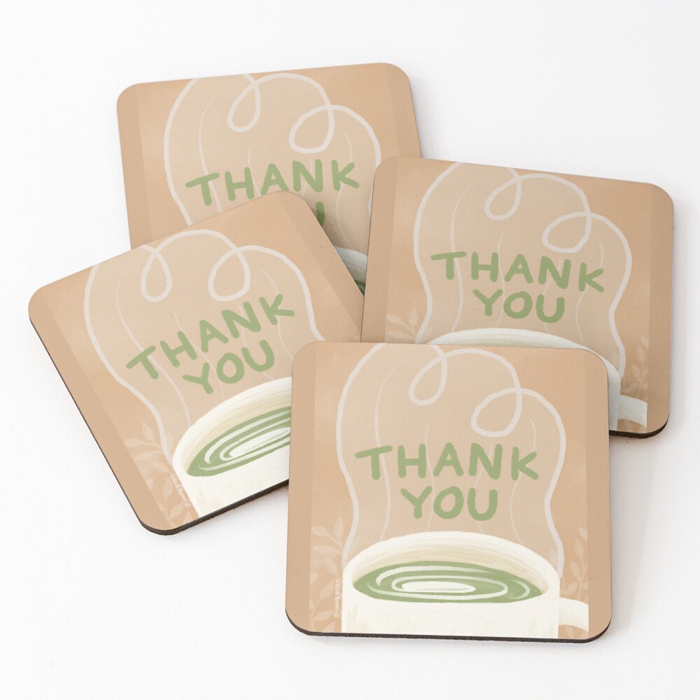 Item preview, Coasters (Set of 4) designed and sold by inking-green.