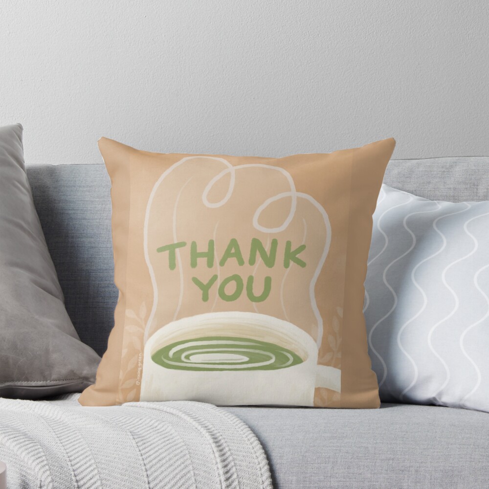 Item preview, Throw Pillow designed and sold by inking-green.