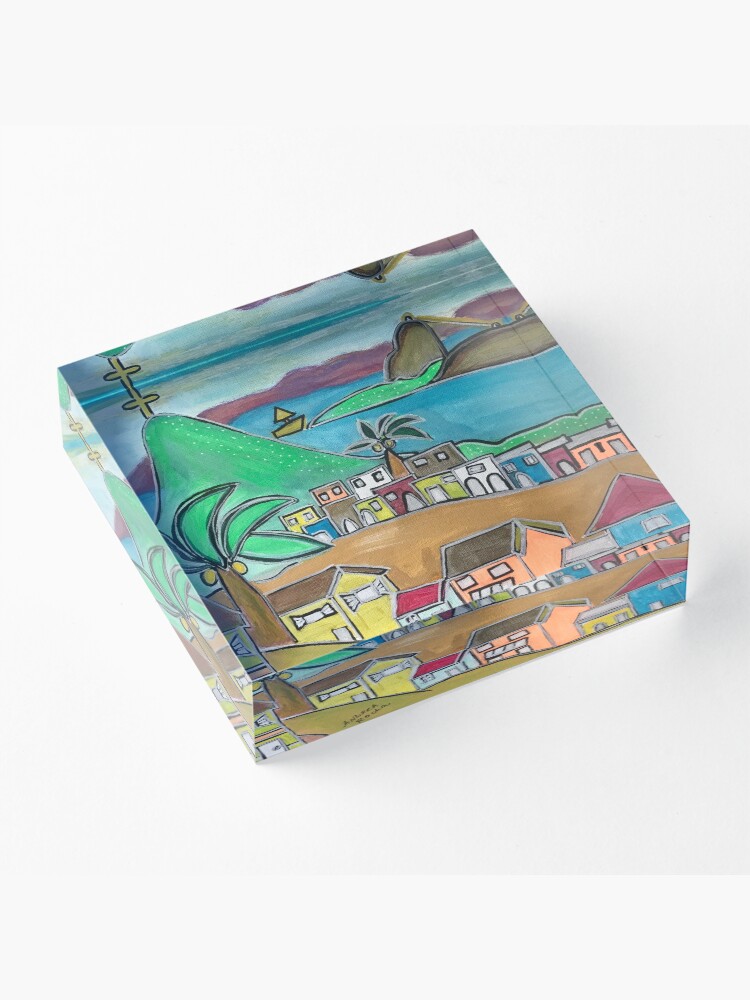 Alternate view of Rio City of love Acrylic Block