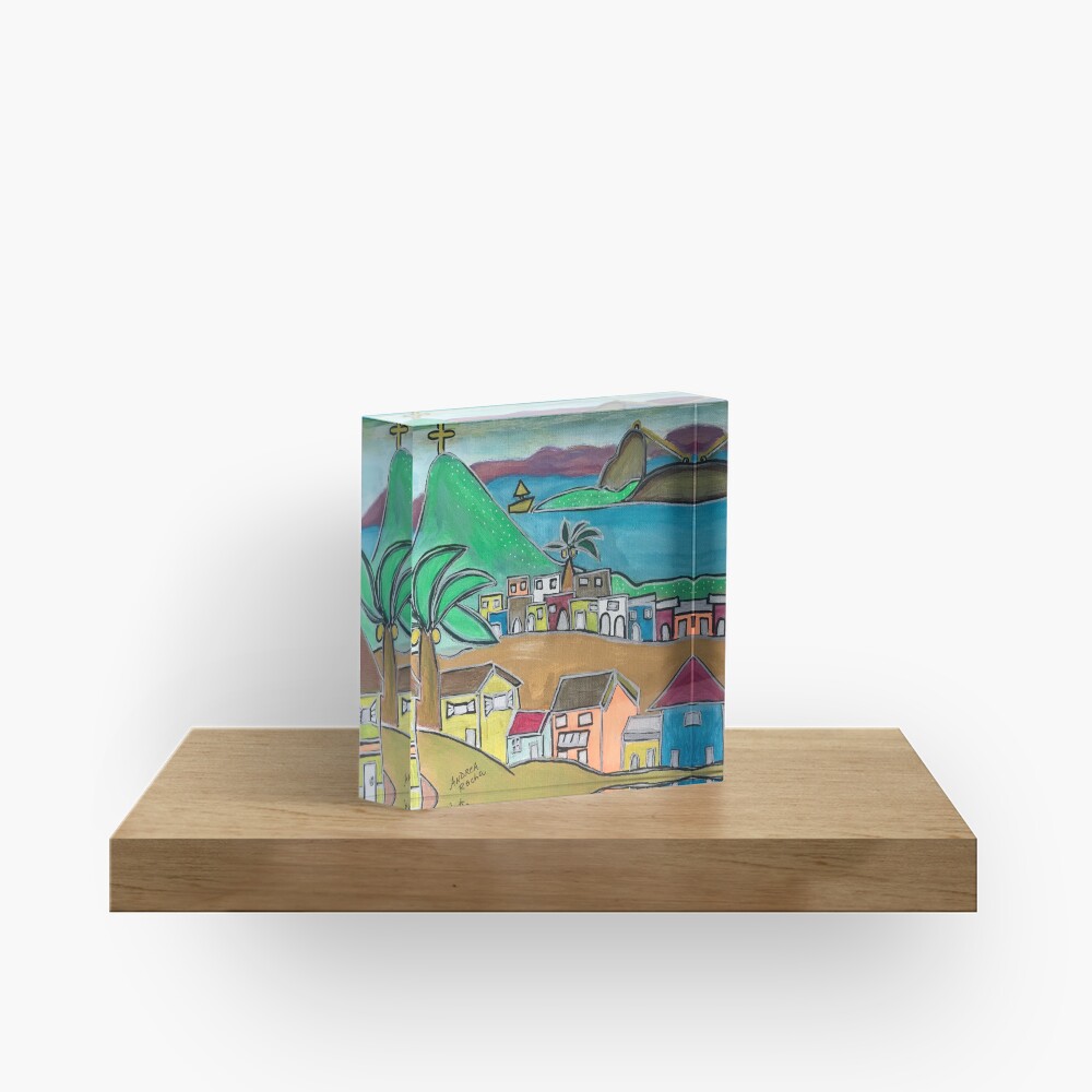 Rio City of love Acrylic Block