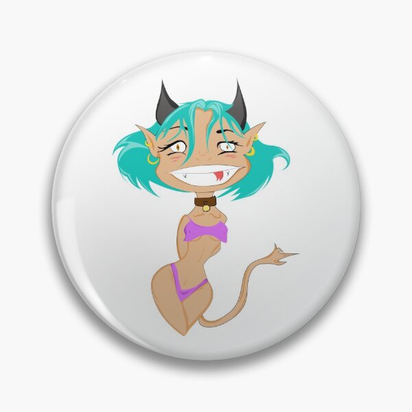 Item preview, Bikini Demon Girl - Blue Hair designed and sold by Smart Side.