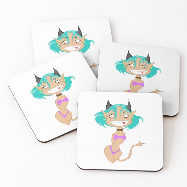 Item preview, Bikini Demon Girl - Blue Hair designed and sold by Smart Side.