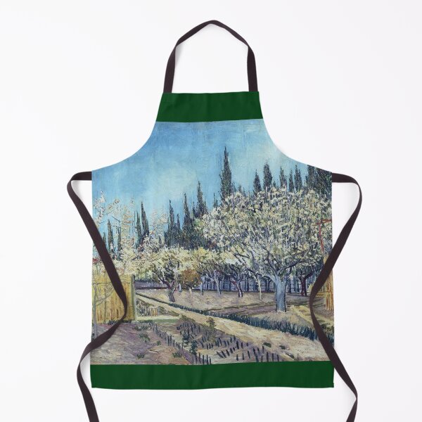 Item preview, Vincent Van Gogh - Orchard in Blossom Bordered by Cypresses designed and sold by vakashop.
