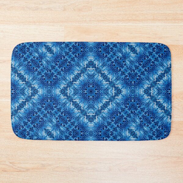 Item preview, Velvet Splash Blue Stitched Maze Pattern  designed and sold by bryansteward.