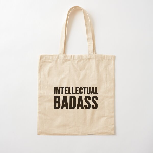 Intellectual Badass | Typography Cotton Tote Bag