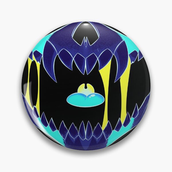 Item preview, Demon Skull Mask 7 BIG NEON BLUE GLOW designed and sold by NiallByrne.
