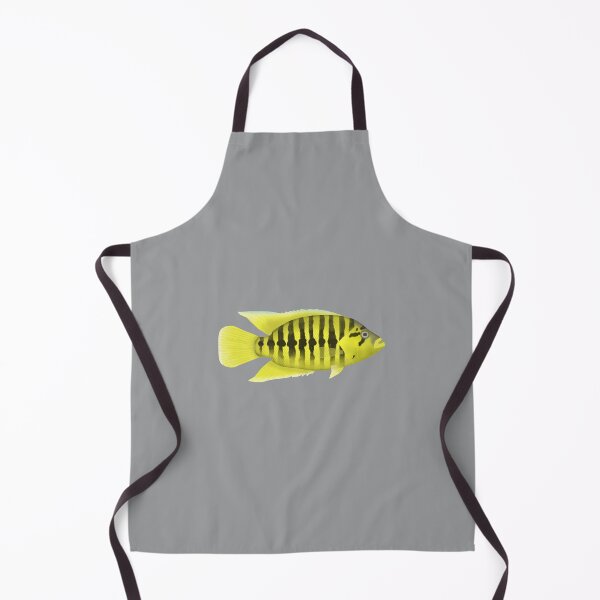 Item preview, Yellow Jacket cichlid designed and sold by fishfolkart.