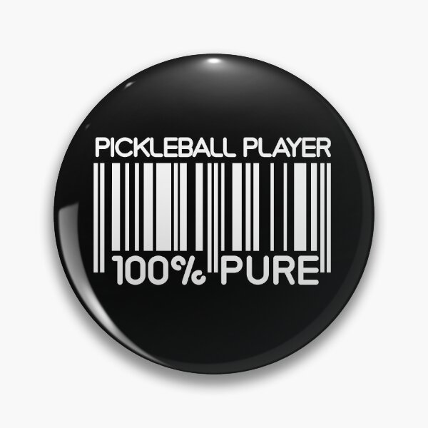 Artikelvorschau, Pickleball Player Barcode, schwarz entworfen und verkauft von EvieWoj.