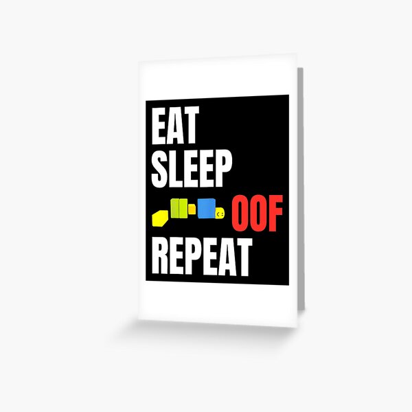 Roblox Oof Greeting Cards Redbubble - roblox memes greeting cards redbubble