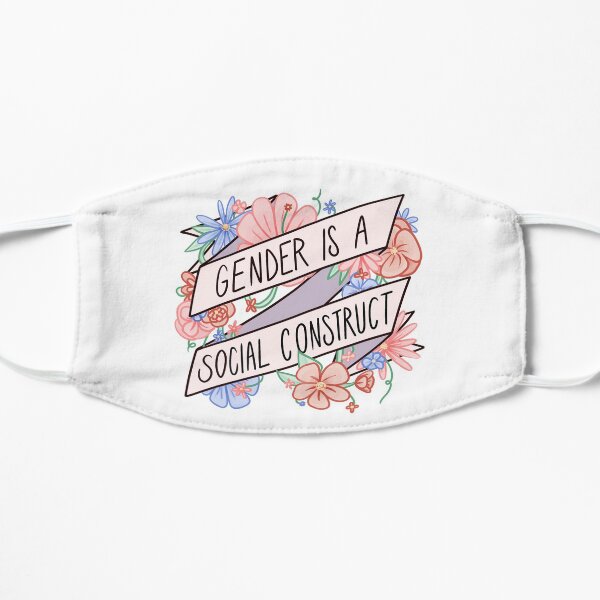 Gender Is A Social Construct Flat Mask