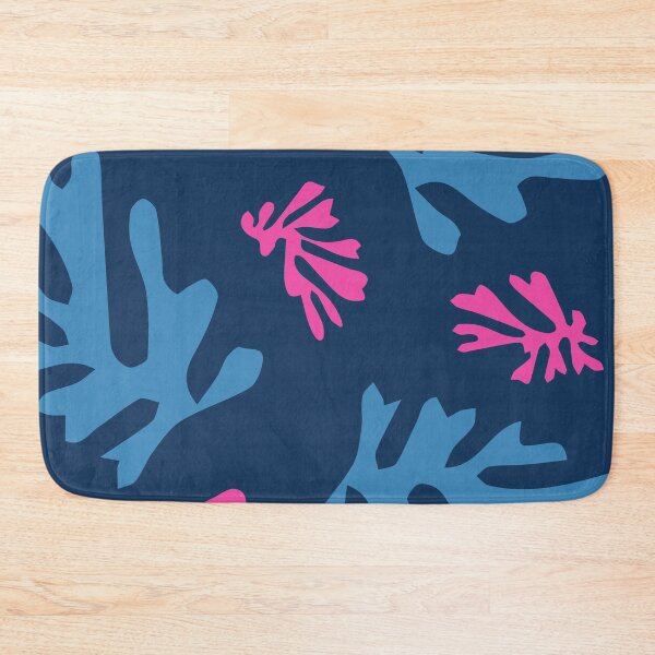 Item preview, Matisse Pink & Deep Blue Ocean Leaves  designed and sold by Leon Garlin.