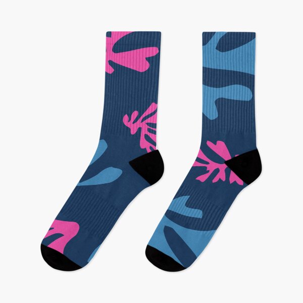 Item preview, Matisse Pink & Deep Blue Ocean Leaves  designed and sold by Leon Garlin.