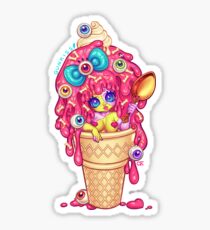 Ice-Cream Zombie Girl Sticker