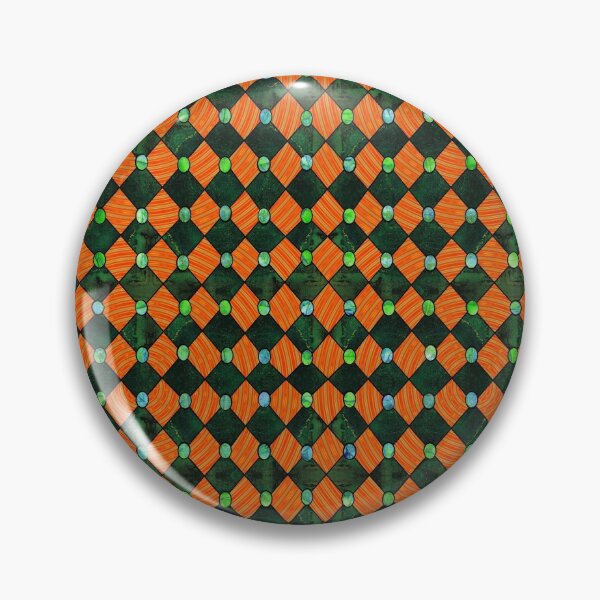 Item preview, Harlequin in Orange and Green designed and sold by MagickMama.