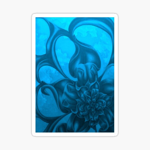 Blue Bloom Sticker