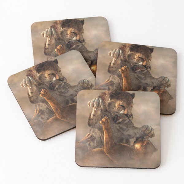 Item preview, Prehistoric Cat Fight designed and sold by Daniel Eskridge.