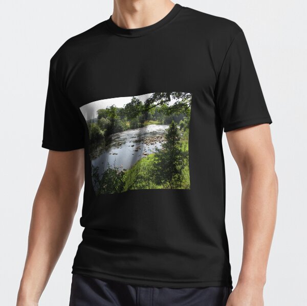 Merch #94 -- Stream Between Trees - Shot 3 (Hadrian's Wall) Active T-Shirt