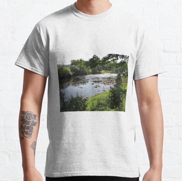 Merch #94 -- Stream Between Trees - Shot 3 (Hadrian's Wall) Classic T-Shirt