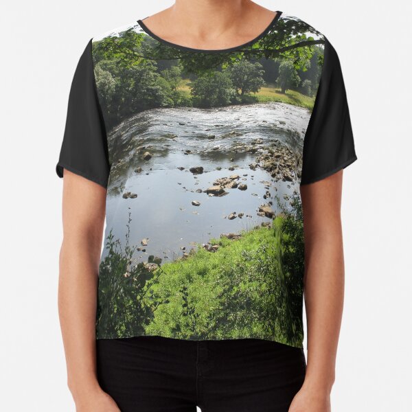 Merch #94 -- Stream Between Trees - Shot 3 (Hadrian's Wall) Chiffon Top