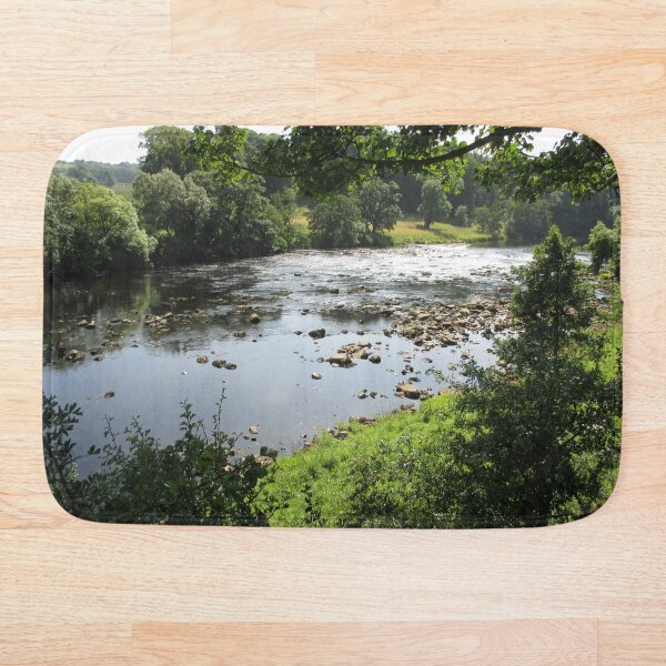 Merch #94 -- Stream Between Trees - Shot 3 (Hadrian's Wall) Bath Mat