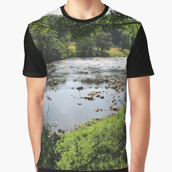 Merch #94 -- Stream Between Trees - Shot 3 (Hadrian's Wall) Graphic T-Shirt