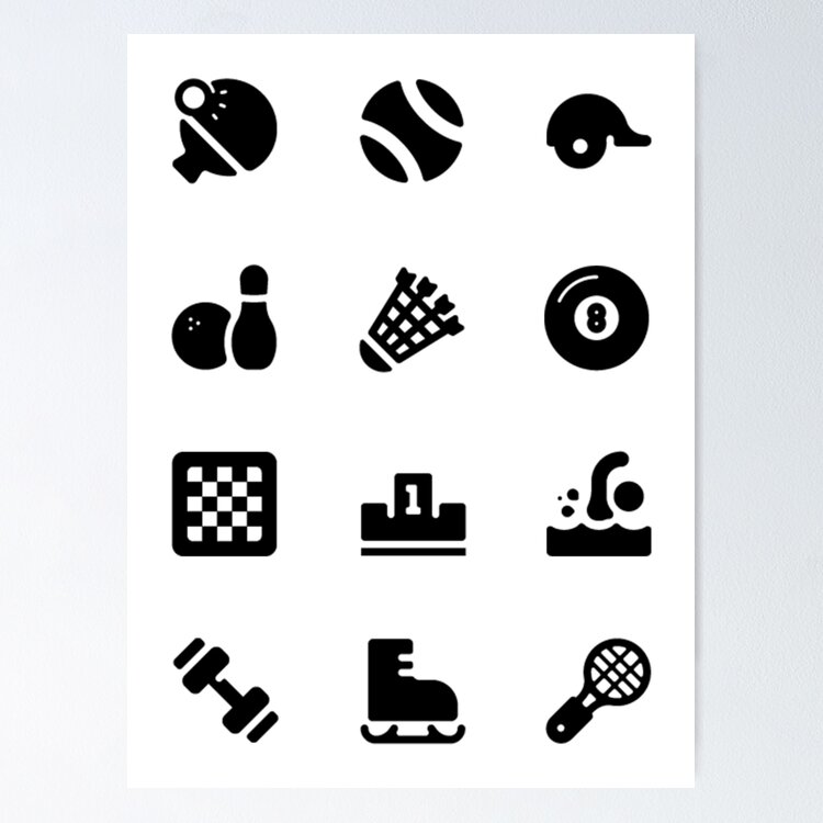Sport League Icons Sticker
