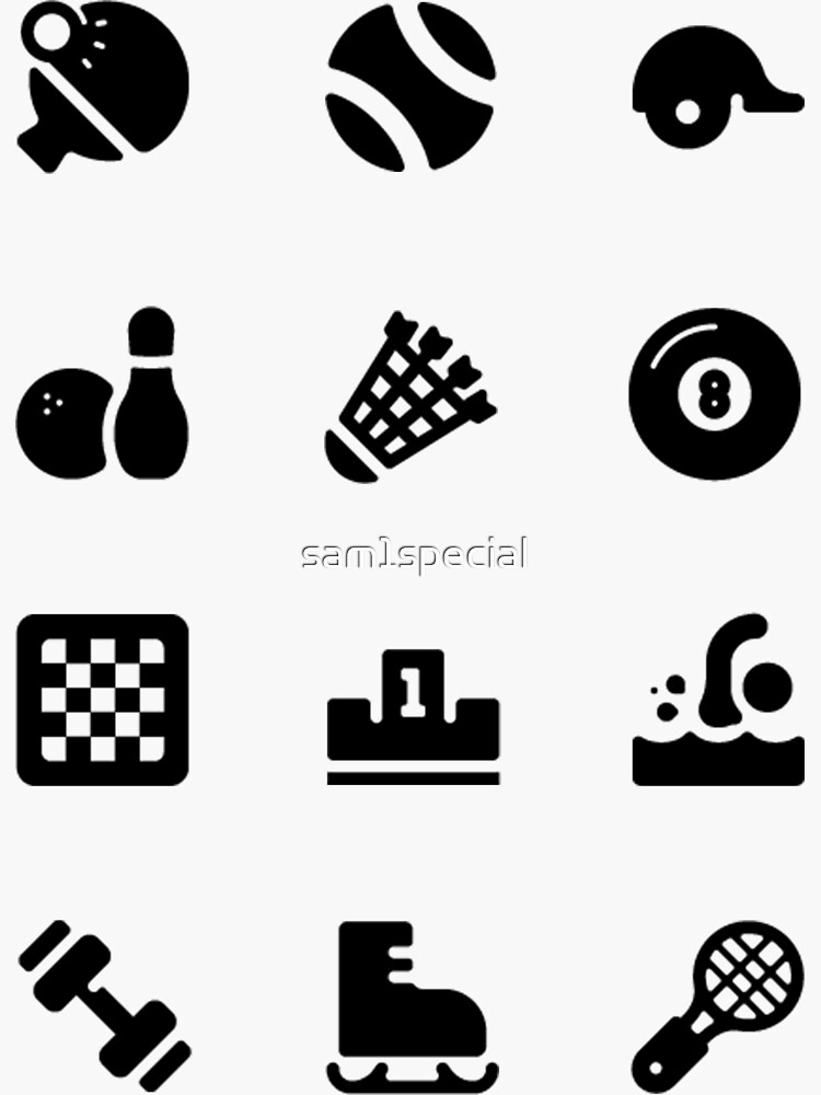 Sport League Icons Sticker