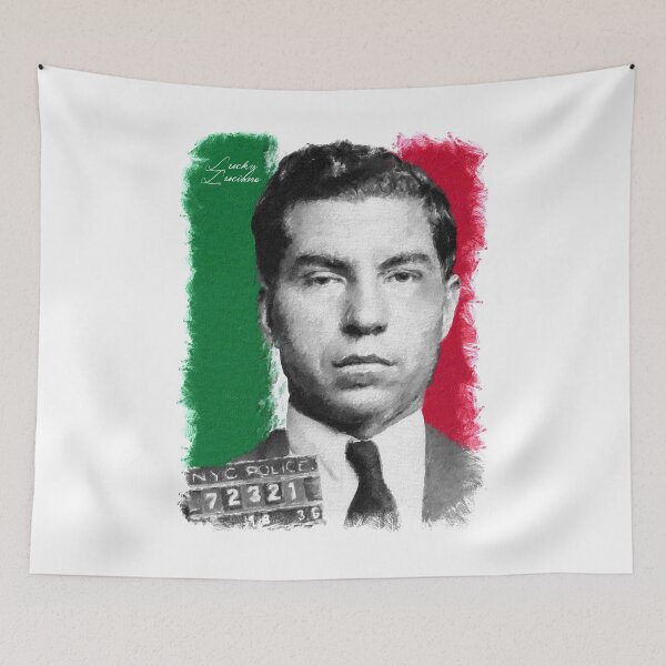 Item preview, Lucky Luciano- Oil Painted Art designed and sold by Scott Bradley Musgrave.