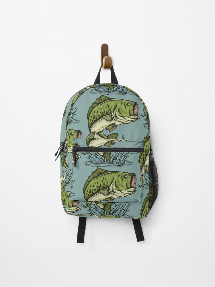 Bass fish jumping | Backpack
