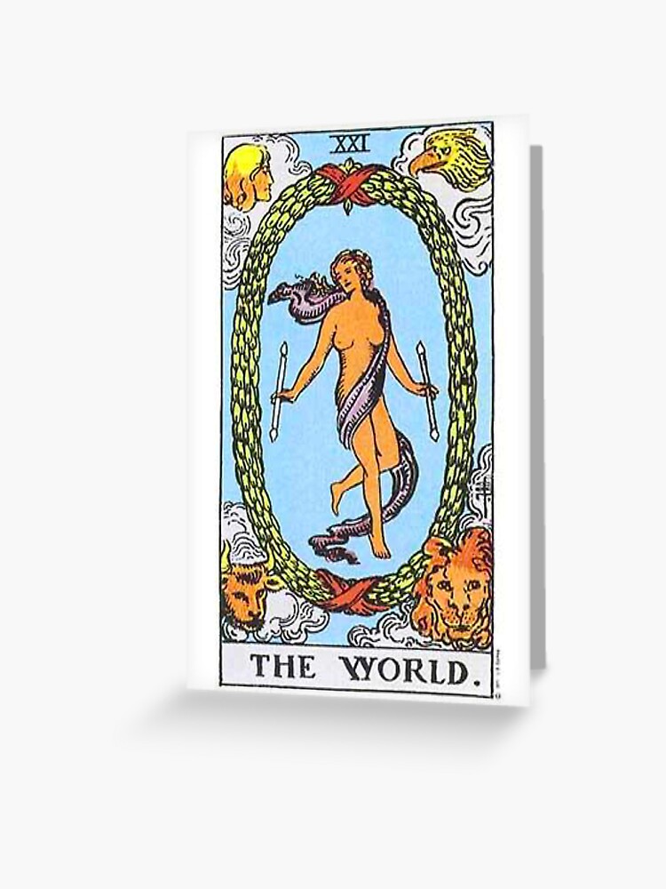 the world - tarot card&quot; Greeting Card for Sale by mablihedd 
