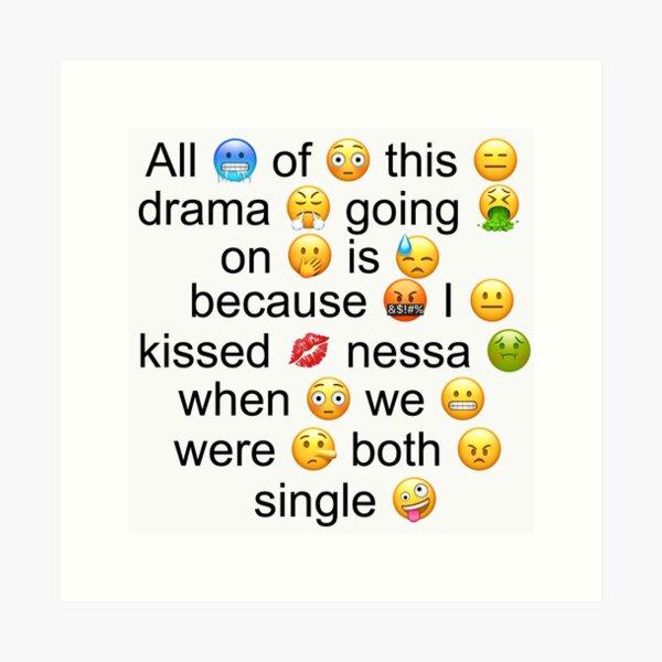 Lil Huddy's drama filled tweet Art Print