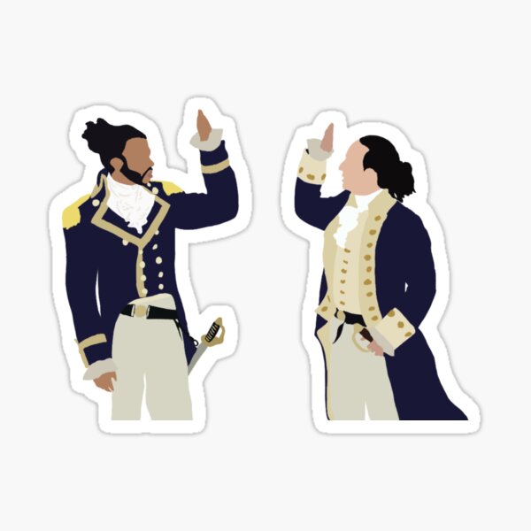 Lafayette & Hamilton(immigrants we get the job done) Sticker