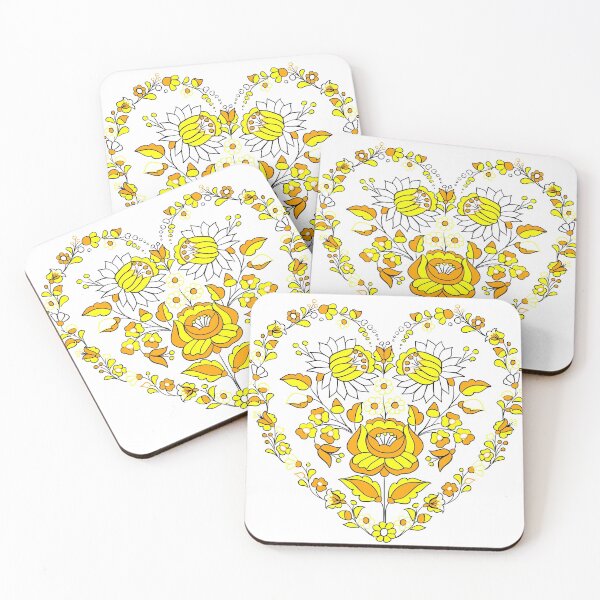 Item preview, Yellow traditional hungarian artwork designed and sold by Chino20.