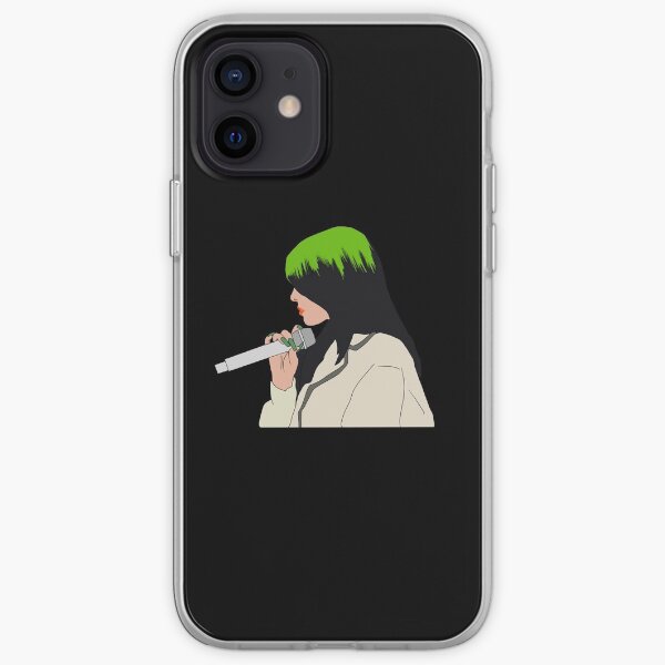 Billie Eilish Holding a Microphone iPhone Soft Case