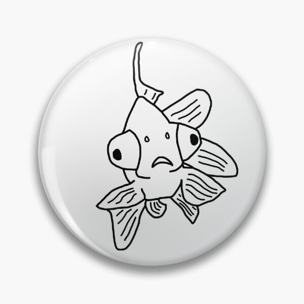 Item preview, Simple Telescope Fancy Goldfish Outline Set 1 designed and sold by Ellie Davies.