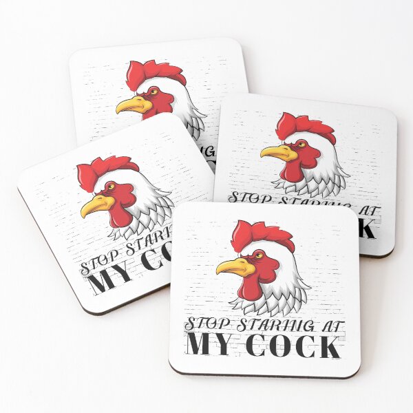 Item preview, Stop Staring At My Cock Funny Chicken T-Shirt designed and sold by bestdesigns2020.
