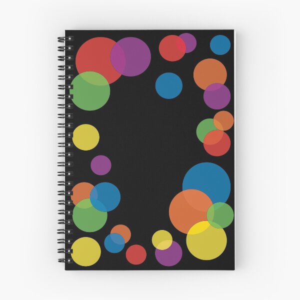 Item preview, Rainbow Colorful Dots Notebook Design designed and sold by bklyndesigns.