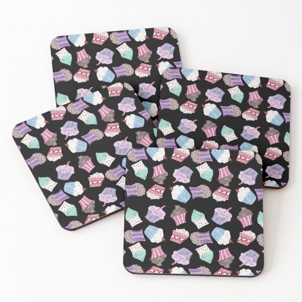 Item preview, Cupcakes on Black designed and sold by k.d schubach.